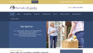 image of church website